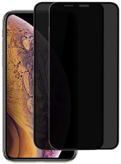 Защитное стекло для смартфона Perfeo для Apple iPhone X/XS/11 PRO черный 3D Антишпион 37244660576