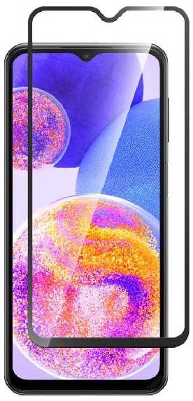 Защитное стекло для смартфона Perfeo для Samsung Galaxy A23 черный Full Screen&Glue