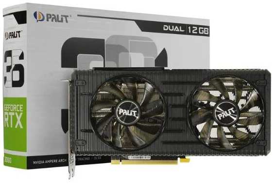 Видеокарта Palit RTX 3060 DUAL 12GB (NE63060019K9-190AD) 37244701886