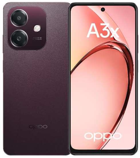 Смартфон OPPO A3x 4/128GB Бургунди 37244703047