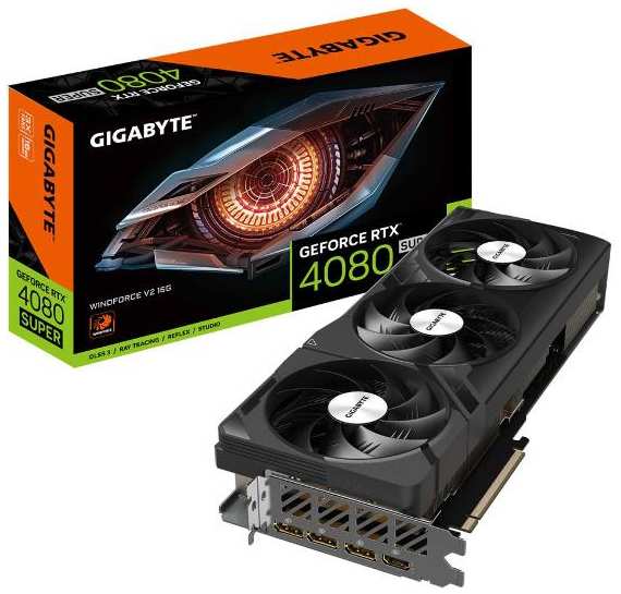 Видеокарта GIGABYTE GeForce RTX 4080 SUPER WINDFORCE V2 16G 37244706671