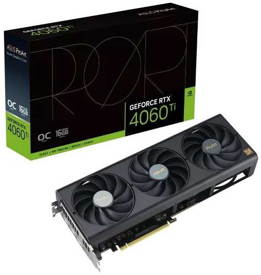 Видеокарта ASUS PROART-RTX4060TI-O16G /RTX4060TI 16GHDMIDP*316GD6 37244707071