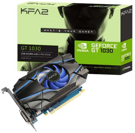 Видеокарта KFA2 GT1030 PCI-E 2GB GDDR5 64BIT W/HDMI/DVI-D/Cooling 37244707081