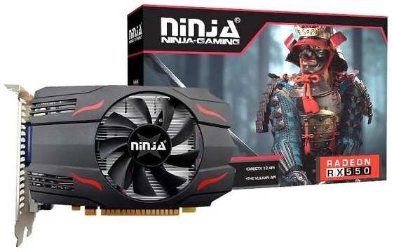 Видеокарта Ninja RX550 4GB GDDR5 128-Bit DVI HDM DP 1FAN ATX RTL 37244707106