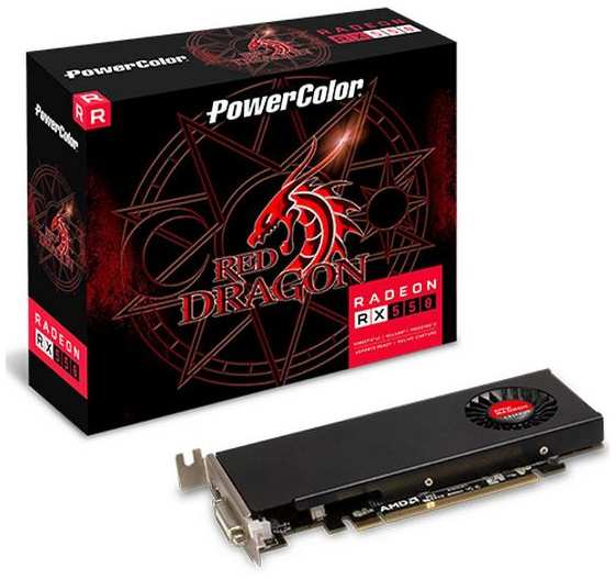 Видеокарта PowerColor RX550 Red Dragon 2GB GDDR5 64bit DVI-D HDMI 1FAN 37244707183