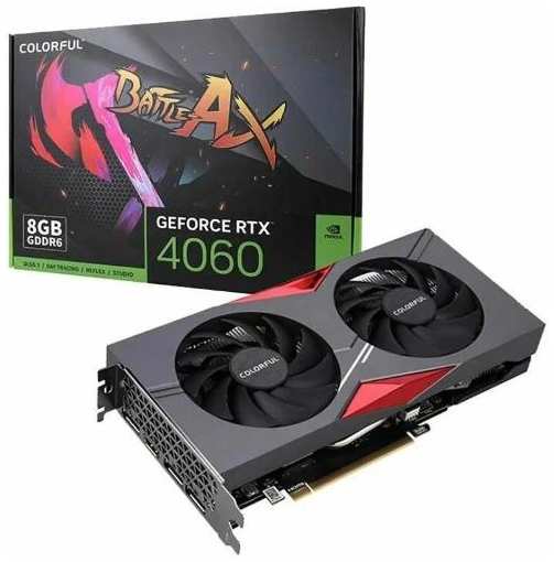 Видеокарта Colorful RTX4060 NB DUO 8GB-V GDDR6 128bit 3xDP HDMI 2FAN 37244707189