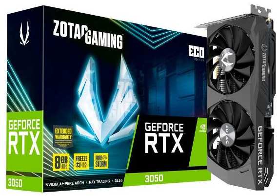 Видеокарта Zotac RTX3050 ECO 8GB GDDR6 128bit 3xDP HDMI 2FAN Mediu 37244707330