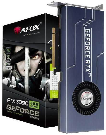 Видеокарта AFOX RTX3090 24GB GDDR6X 384bit 3xDP HDMI BLOWER RTL 37244707511