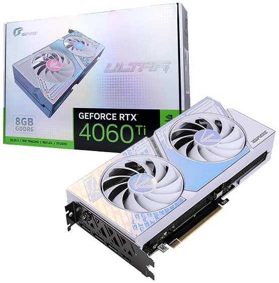 Видеокарта Colorful RTX4060Ti Ultra W DUO OC 8GB-V 128-bit GDDR6 DPx3 37244707916