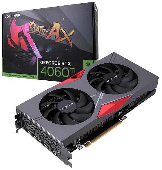 Видеокарта Colorful RTX4060Ti NB DUO 8GB-V 128-bit GDDR6 DPx3 HDMI 2F