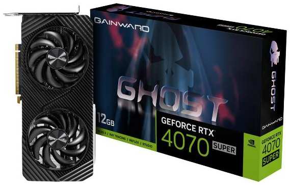 Видеокарта Gainward RTX4070 SUPER GHOST 12GB GDDR6X 192bit 3-DP HDMI 37244707928