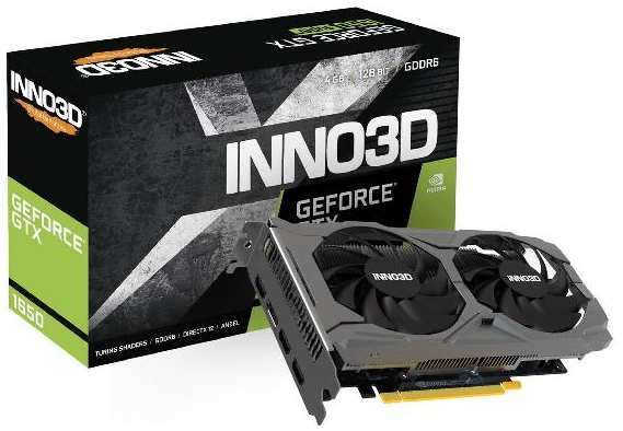 Видеокарта inno3D GTX1650 Twin X2 OC V3 4GB GDDR6 128-bit HDMI DPx3 37244707945