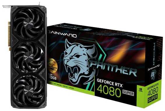 Видеокарта Gainward RTX4080 SUPER PANTHER OC 16GB GDDR6X 256bit 3-DP