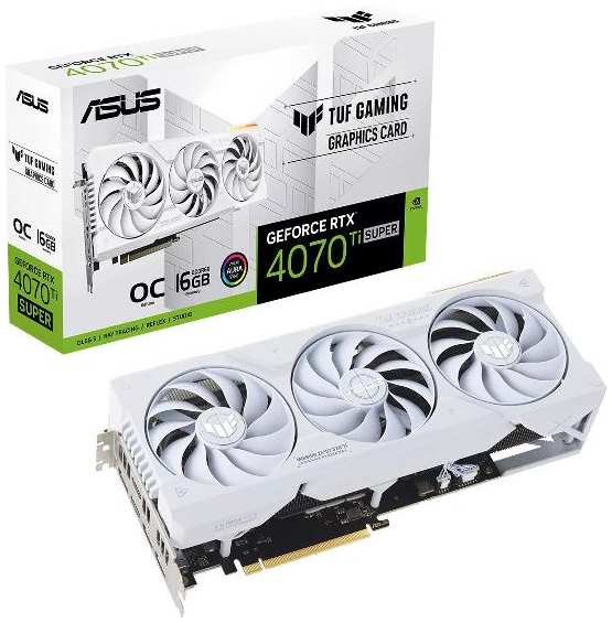 Видеокарта ASUS TUF-RTX4070TIS-O16G-WHITE-GAMING /RTX4070TIS HDMI