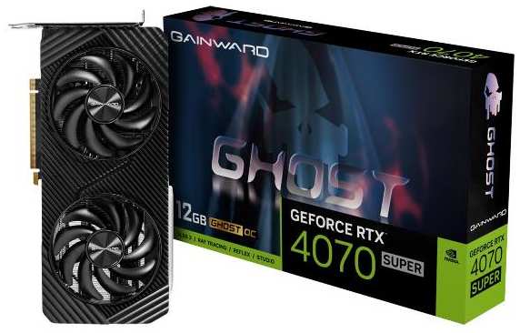 Видеокарта Gainward RTX4070 SUPER GHOST OC 12GB GDDR6X 192bit 3-DP HD