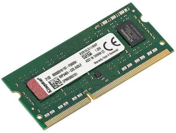 Оперативная память Kingston KVR16LS11/4WP DDR3 4GB 1600MHz