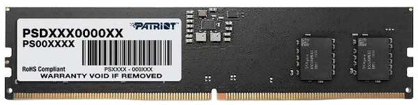 Оперативная память Patriot Signature PSD532G52002 DDR5 -1x32GB 5200Mhz DIMM 37244716201