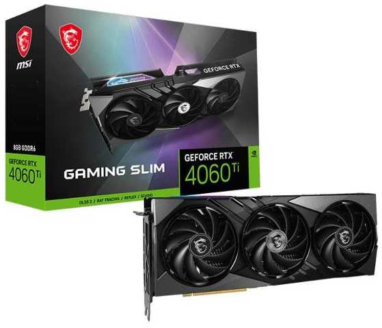 Видеокарта MSI GeForce RTX 4060 Ti GAMING SLIM 8G 37244718641