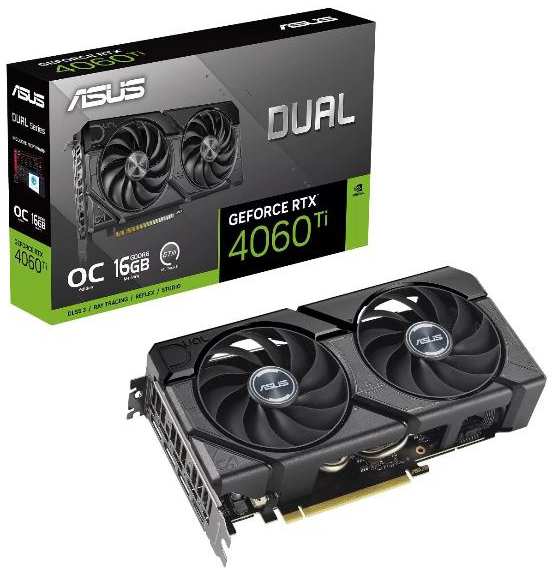 Видеокарта ASUS DUAL-RTX4060TI-O16G-EVO 90YV0JH8-M0NA00 37244752170