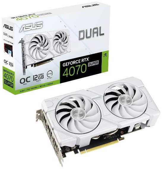 Видеокарта ASUS DUAL-RTX4070S-O12G-EVO-WHITE 90YV0KC8-M0NA00 37244752291