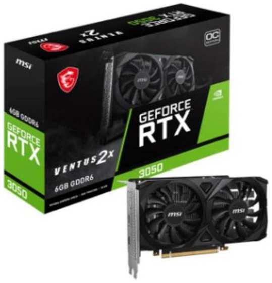 Видеокарта MSI RTX 3050 VENTUS 2X 6G OC 37244764381