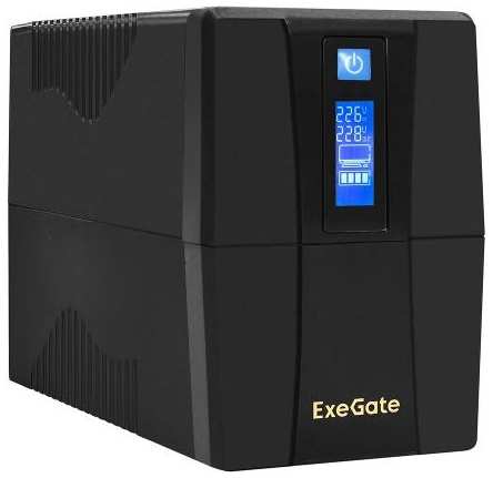 Источник бесперебойного питания ExeGate SpecialPro Smart LLB-650.LCD.AVR.2SH.RJ.USB