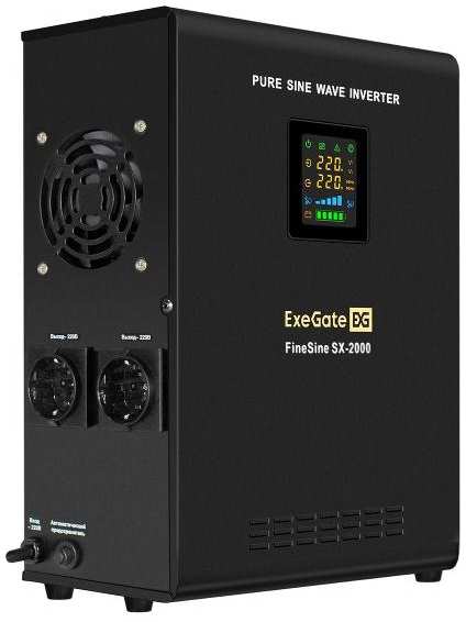 Источник бесперебойного питания ExeGate FineSine SX-2000.LCD.AVR.2SH