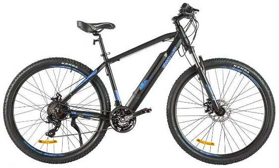 Электрический велосипед Eltreco Ultra MAX черно-синий 37244784382