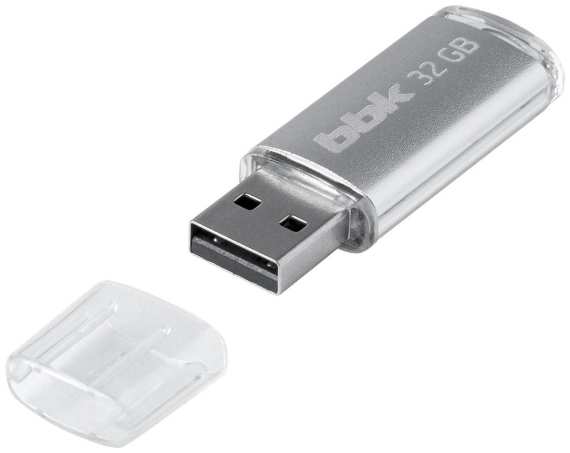 Флэш диск USB BBK 32GB 032G-RCT серебристый 37244816293