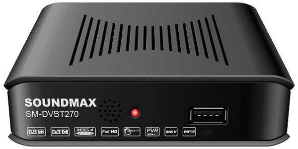 Приемник телевизионный DVB-T2 Soundmax SM-DVBT270
