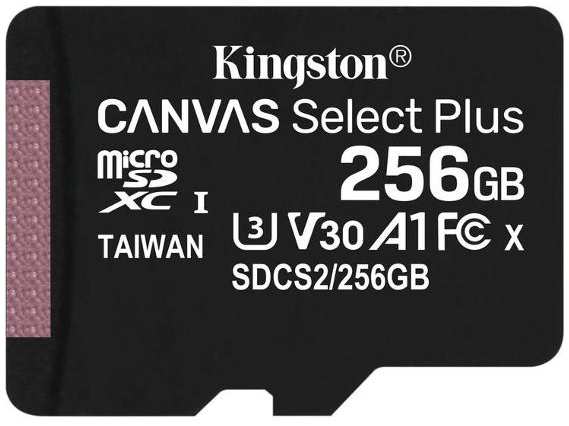 Карта памяти microSDXC Kingston 256GB Canvas Select Plus SDCS2/256GBSP
