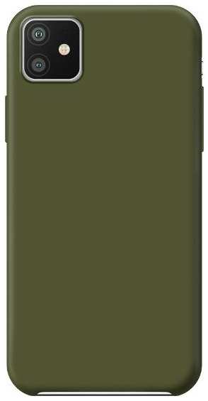 Чехол Deppa Liquid Silicone Case iPhone 11 оливковый (87298)