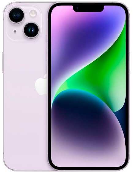 Смартфон Apple iPhone 14 128GB nanoSim/eSim Purple 37244893626