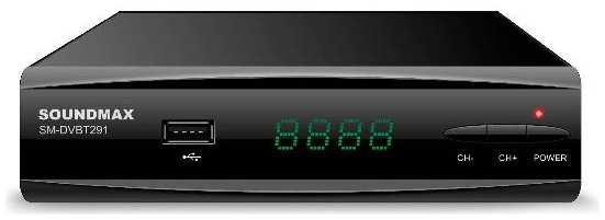 Приемник телевизионный DVB-T2 Soundmax SM-DVBT291