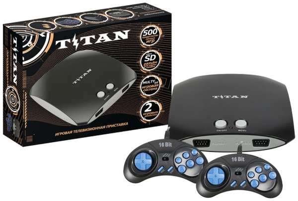 Игровая консоль Titan Titan 3 (500 эмулируемых игр, проводные геймпады, RCA)