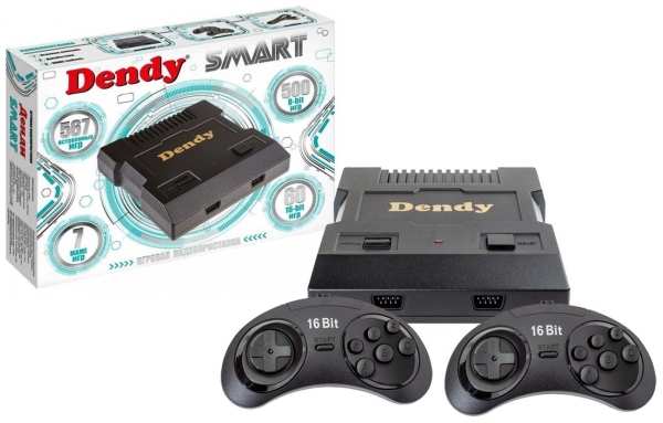 Игровая консоль Dendy Retro (567 эмулируемых игр, проводные геймпады, HDMI и RCA)