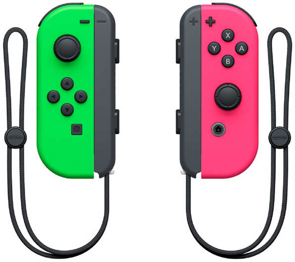 Геймпад для Switch Nintendo 2 контроллера Joy-Con Зелёный/Розовый 3724498294