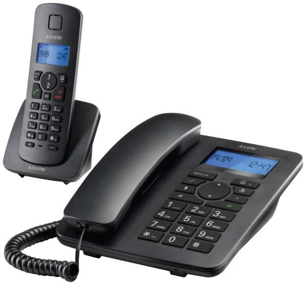 Телефон проводной Alcatel M350 Combo RU Black 372452744