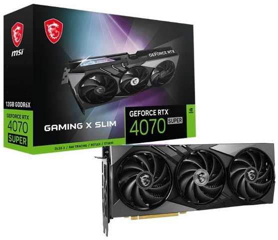 Видеокарта MSI NVIDIA GeForce RTX 4070 SUPER GAMING X SLIM 12GB 372622672