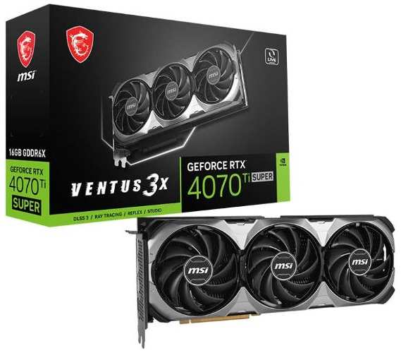 Видеокарта MSI GeForce RTX 4070 Ti SUPER 16G VENTUS 3X 372622696