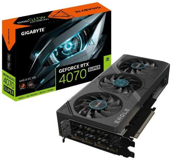 Видеокарта GIGABYTE NVIDIA GeForce RTX 4070 SUPER EAGLE OC 12G 372622881