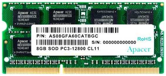 Оперативная память Apacer 8GB DDR3 SO-DIMM (AS08GFA60CATBGC) 372622949