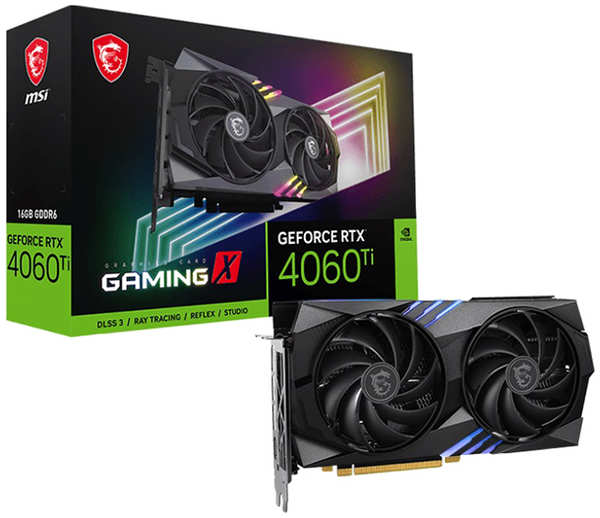 Видеокарта MSI GeForce RTX 4060 Ti GAMING X 16GB 372661450