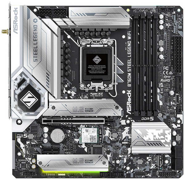 Материнская плата ASRock B760 LGA1700 (B760M STEEL LEGEND WIFI) 372661647