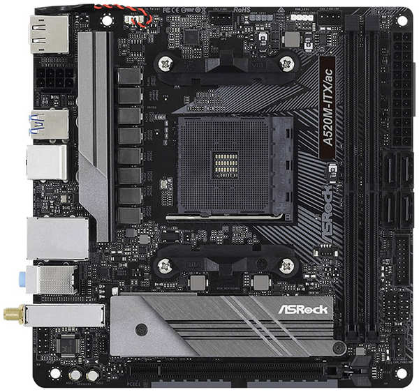 Материнская плата ASRock A520 AM4 (A520M-ITX/AC) 372661873