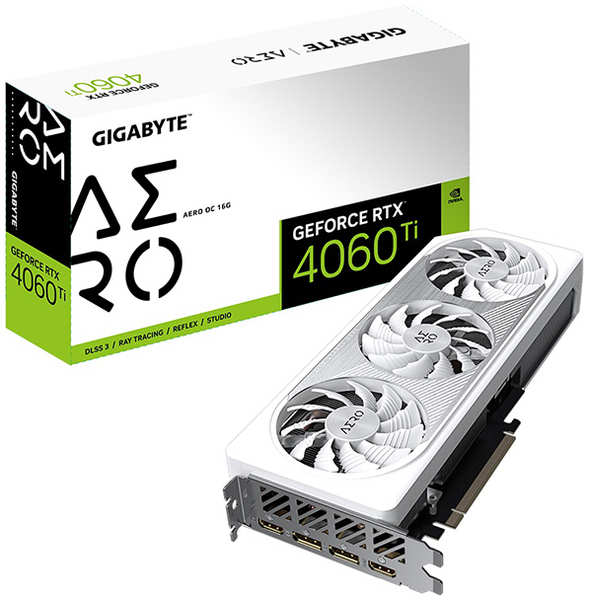 Видеокарта GIGABYTE GeForce RTX 4060 Ti AERO OC 16GB (GV-N406TAERO) 372662335