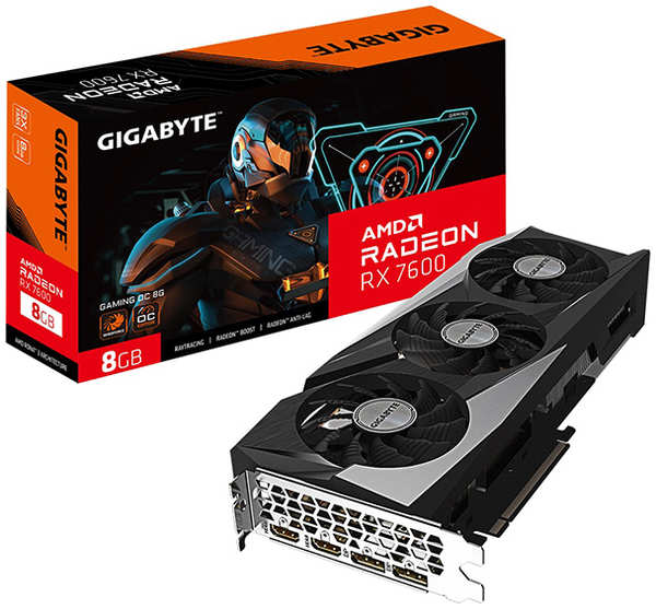 Видеокарта GIGABYTE RX7600 GAMING OC 8GB (GV-R76GAMING) 372662338