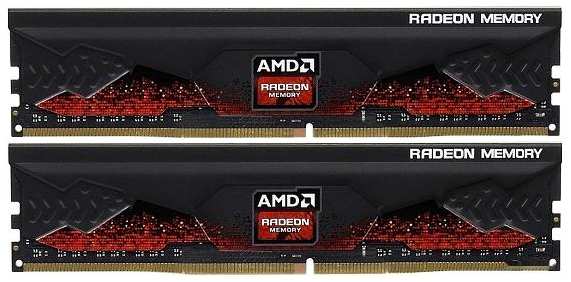 Оперативная память AMD Radeon R9 Gamers Series Black R9S432G3606U2K DDR4 32GB 3600МГц DIMM 372662381