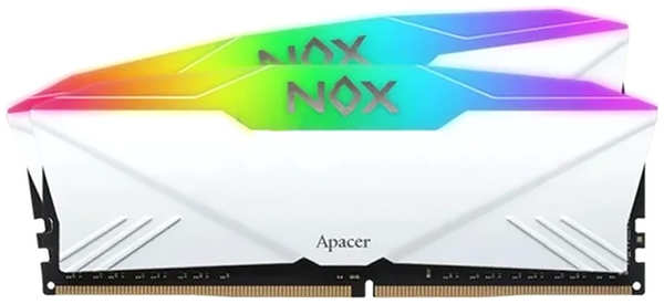 Оперативная память Apacer NOX RGB White Gaming AH4U32G36C25YNWAA-2 DDR4 32GB 3600МГц DIMM 372662520