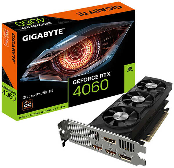 Видеокарта GIGABYTE RTX4060 OC Low Profile 8GB RTL (GV-N4060OC-8GL)